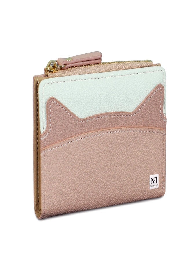 NFI essentials Small Wallet for Women, PU Leather Mini Wallet for Girls, Cash, Coin, Credit Card Holder with Zip Pocket, Bifold Cat Ear Design Small Money Purse for Girls Ladies - Image 1